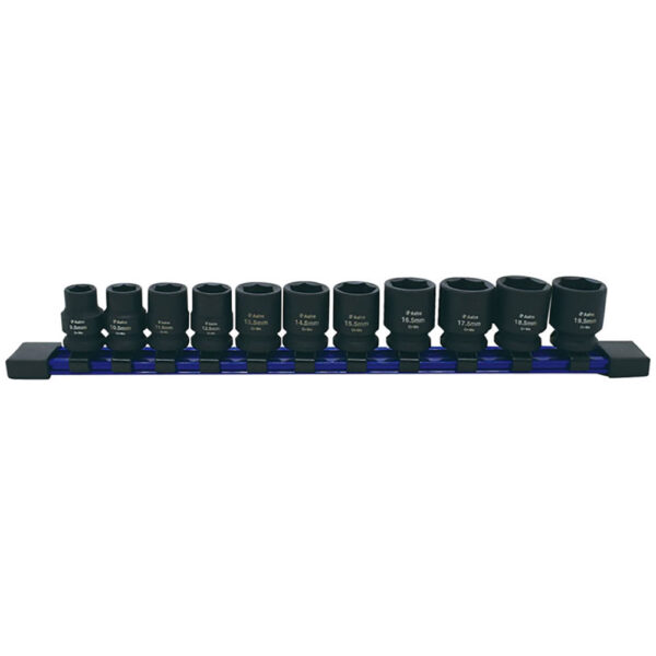 Astro Pneumatic 78311 9.5mm ? 19.5mm - 11PC ? 3/8'' Drive 1/2 Size Socket Set