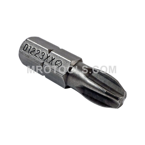 Zephyr #3 Phillips 1/4'' Hex Shank Insert Bit D1223XX | Overall Length 1'' | For Screw Recess Type Industrial, Self Tapping Screws